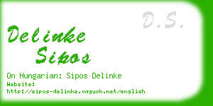 delinke sipos business card